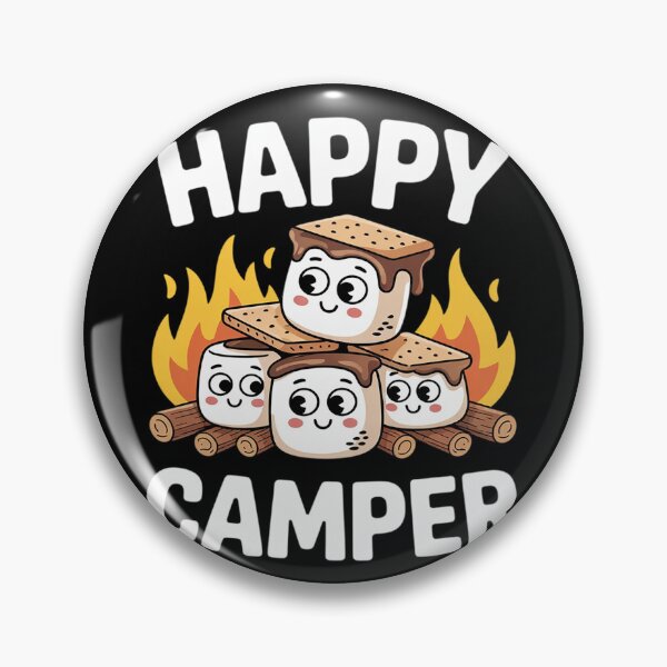 Item preview, Kawaii Smore Happy Camper Camping Crew Trip Campfire Squad  designed and sold by VerseFarm.