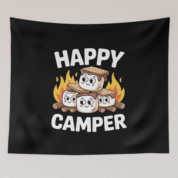 Item preview, Kawaii Smore Happy Camper Camping Crew Trip Campfire Squad  designed and sold by VerseFarm.