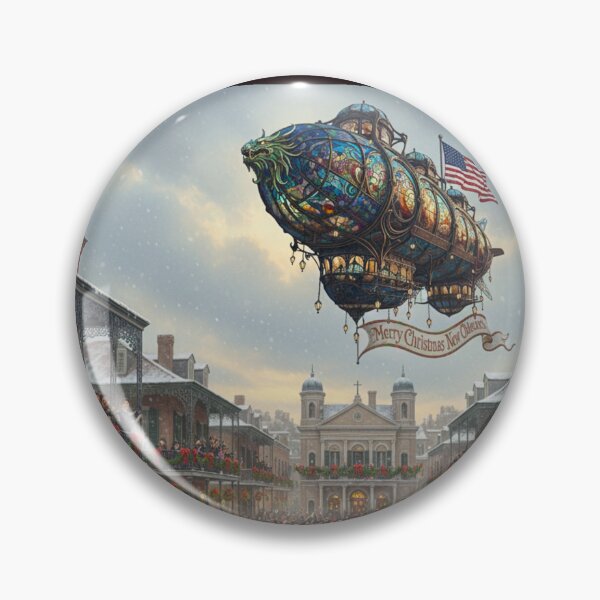Item preview, Historic  1900’s New Orleans Ursuline Convent XMAS Airship designed and sold by AppliedAtelier.