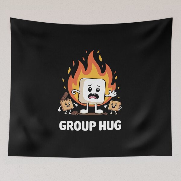 Item preview, Kids Camping Group Hug Smores Marshmallow Men Women  designed and sold by VerseFarm.