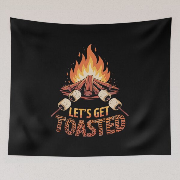 Item preview, Let’s Get Toasted Funny Marshmallow Campfire Camping  designed and sold by VerseFarm.