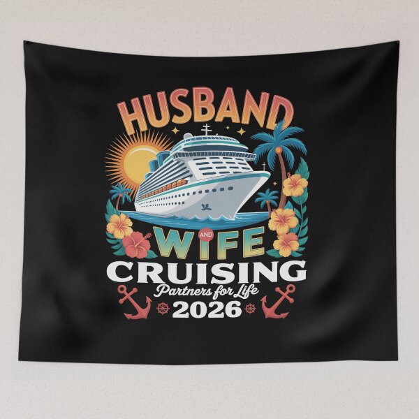Item preview, Husband And Wife Cruise 2026 Vacation Couple Cruise designed and sold by RayhendersonArt.