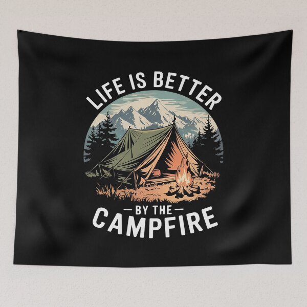 Item preview, Life is Better by The Campfire  designed and sold by VerseFarm.