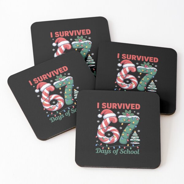 Item preview, I Survived 67 Days Of School Christmas Candy designed and sold by RayhendersonArt.