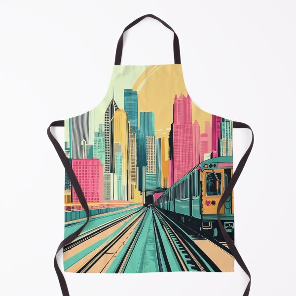 Item preview, City train zips through skyline designed and sold by anytka.
