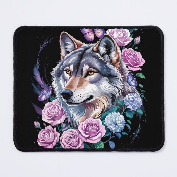 Item preview, Floral Wolf Vintage Flowers Wolf Face for Wolves Lover3 designed and sold by MyzoToyota.