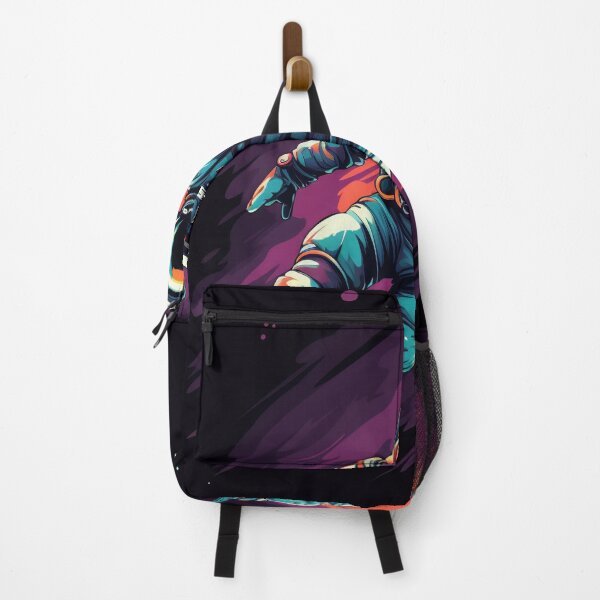 Item preview, Astronaut floating in space with purple background designed and sold by anytka.