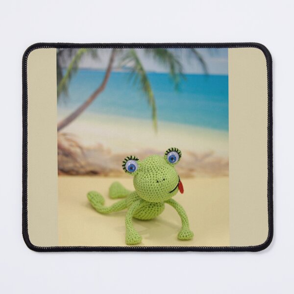 Item preview, Portrait of cute green toy frog  designed and sold by olena2552.