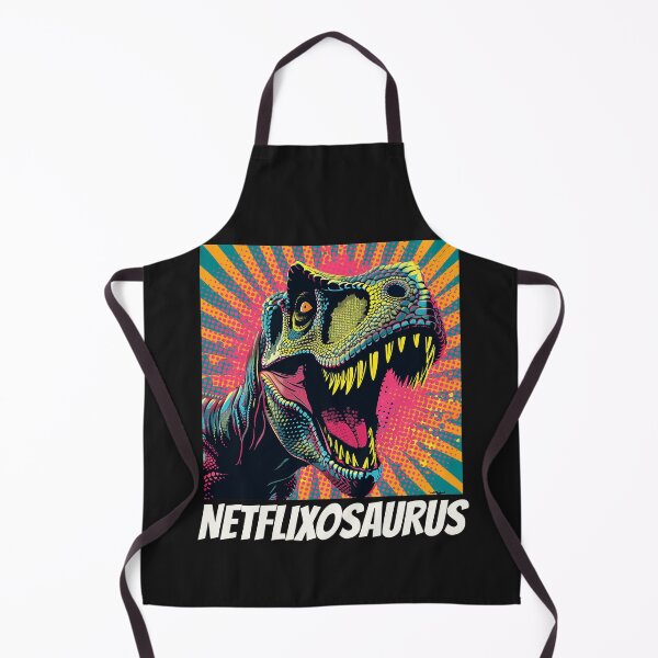 Item preview, NETFLIXOSAURUS T-REX Neon designed and sold by JusTiceT-shirts.