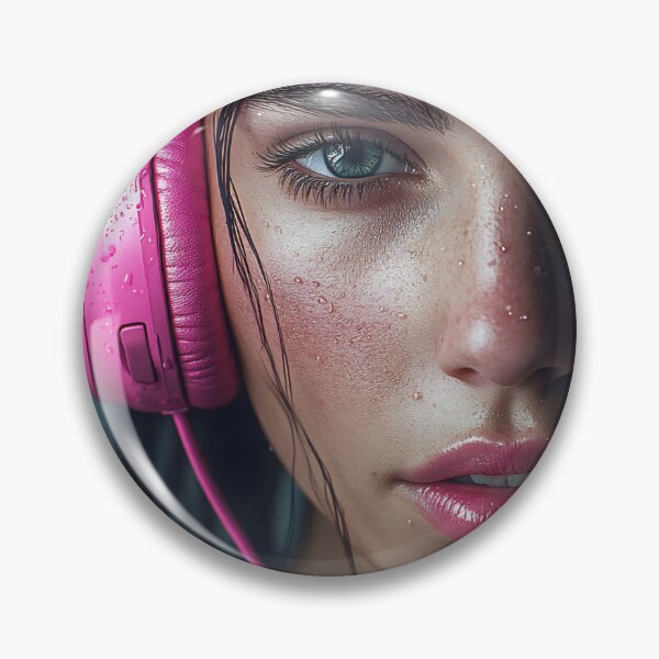Item preview, Girl with headphones enjoying music designed and sold by anytka.