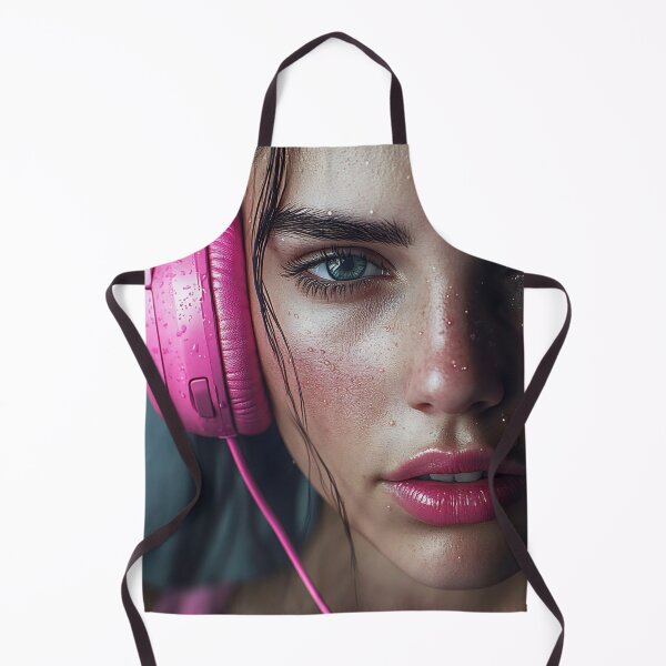 Item preview, Girl with headphones enjoying music designed and sold by anytka.