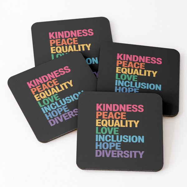 Item preview, Kindness Peace Equality Inclusion Diversity Human Rights designed and sold by AquaKiev.