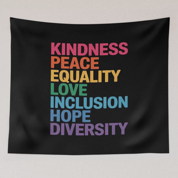Item preview, Kindness Peace Equality Inclusion Diversity Human Rights designed and sold by AquaKiev.