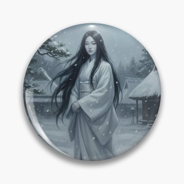 Artikelvorschau, Yuki Onna – Schneegeist der japanischen Folklore | Wintergeist-Kunst | Mori no Akari-Reihe entworfen und verkauft von Mori-no-Akari.