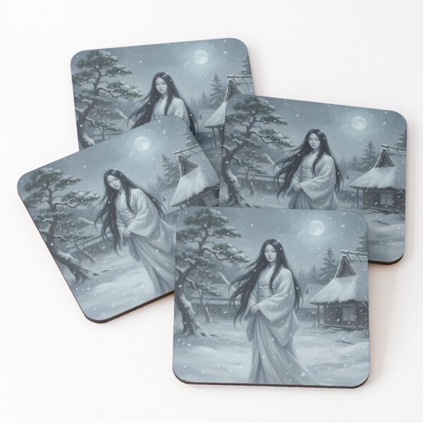 Item preview, Yuki Onna — Snow Spirit of Japanese Folklore | Winter Ghost Art | Mori no Akari Series designed and sold by Mori-no-Akari.