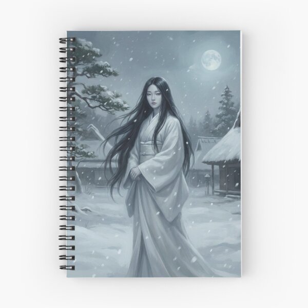 Item preview, Yuki Onna — Snow Spirit of Japanese Folklore | Winter Ghost Art | Mori no Akari Series designed and sold by Mori-no-Akari.