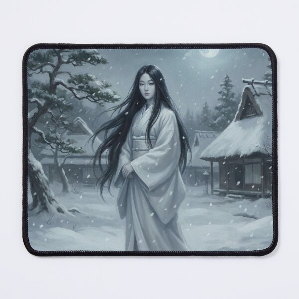 Item preview, Yuki Onna — Snow Spirit of Japanese Folklore | Winter Ghost Art | Mori no Akari Series designed and sold by Mori-no-Akari.