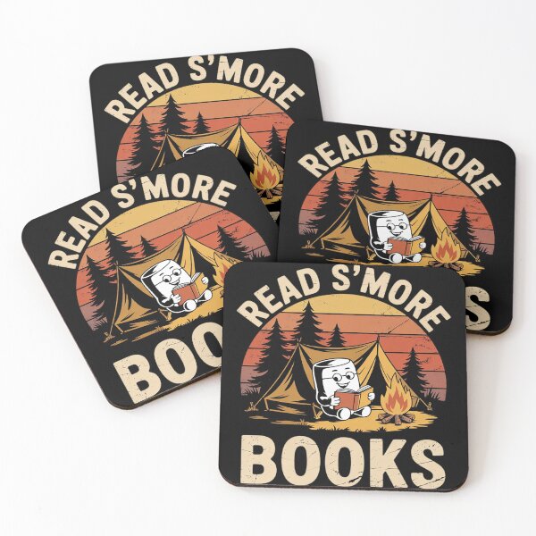 Item preview, Read S'more Books Camping Outdoors Travel Campfire Smores  designed and sold by NailMolisa.