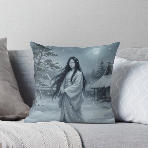 Item preview, Yuki Onna — Snow Spirit of Japanese Folklore | Winter Ghost Art | Mori no Akari Series designed and sold by Mori-no-Akari.
