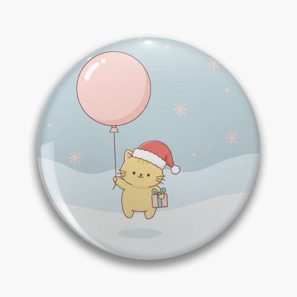 Item preview, Lindo gato minimalista flotando con globo. designed and sold by mayatA-rt.