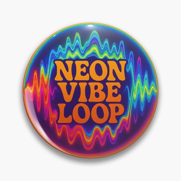 Item preview, Neon Vibe Loop – Psychedelic Soundwave Circle Design designed and sold by |TRSSHOP|.