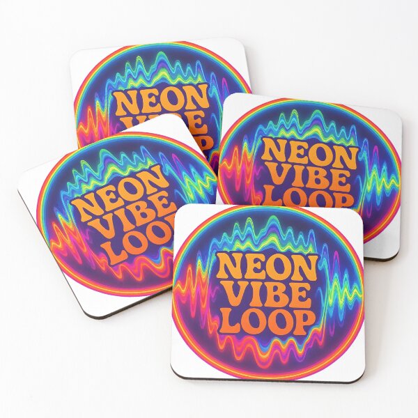 Item preview, Neon Vibe Loop – Psychedelic Soundwave Circle Design designed and sold by |TRSSHOP|.