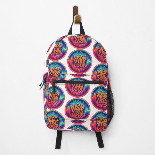 Item preview, Neon Vibe Loop – Psychedelic Soundwave Circle Design designed and sold by |TRSSHOP|.