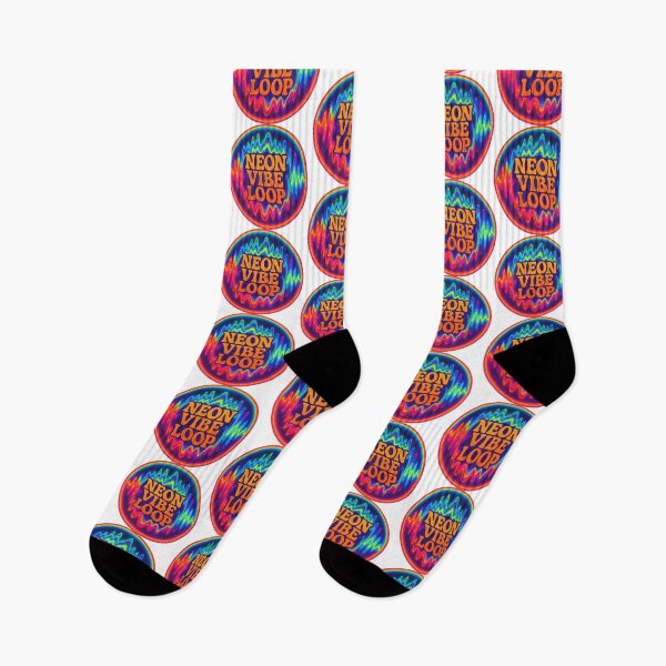 Item preview, Neon Vibe Loop – Psychedelic Soundwave Circle Design designed and sold by |TRSSHOP|.