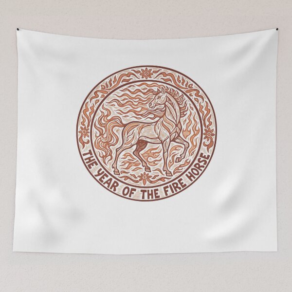 Item preview, The Year Of The Fire Horse Design designed and sold by LuminOrb.