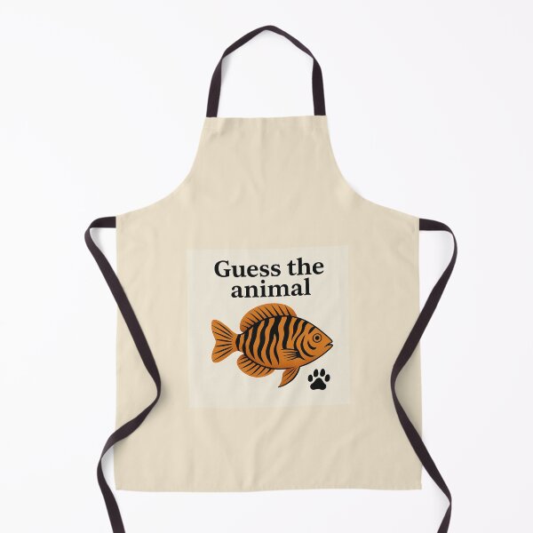Item preview, Tiger Fish Art – Guess the Animal Wildlife Illustration designed and sold by GeoWild Designs.