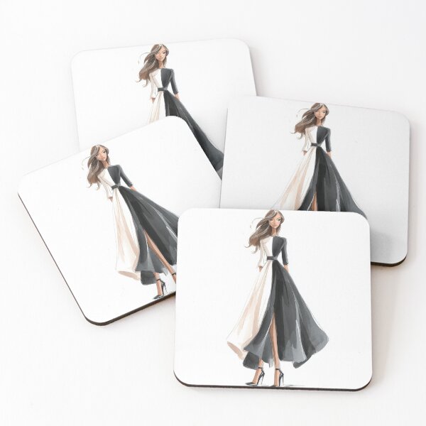 Item preview, Fashion design of a two-tone dress designed and sold by anytka.