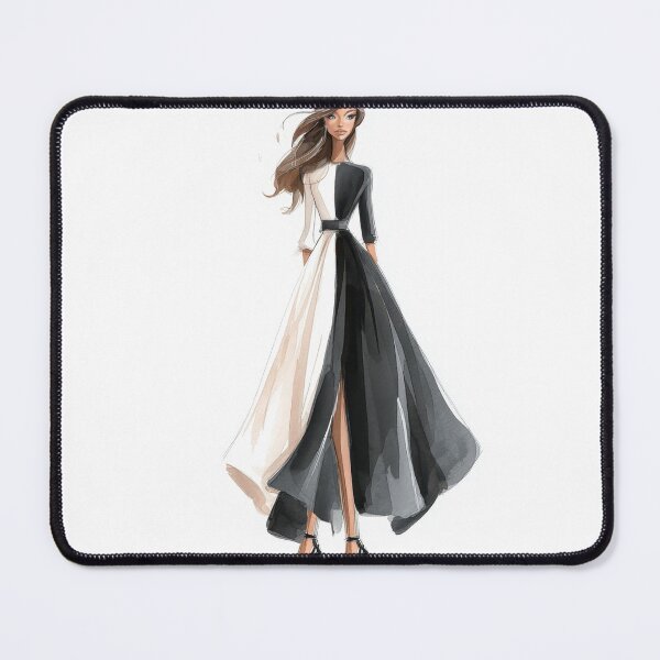 Item preview, Fashion design of a two-tone dress designed and sold by anytka.
