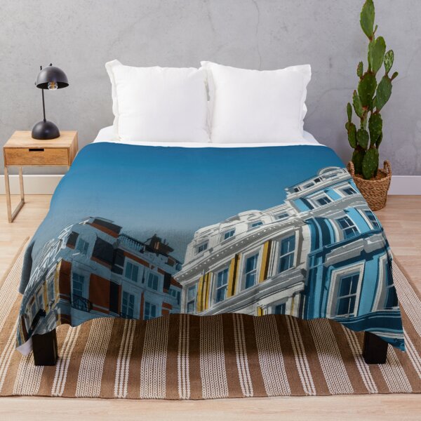 Item preview, Colorful buildings in a city scene designed and sold by anytka.
