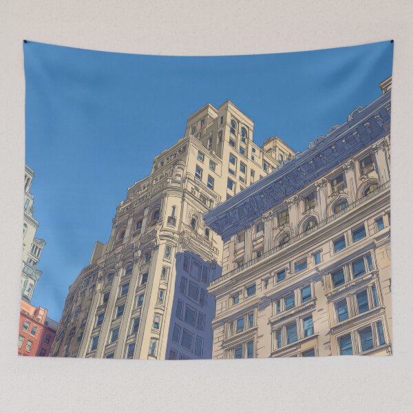 Item preview, Buildings under clear blue sky designed and sold by anytka.