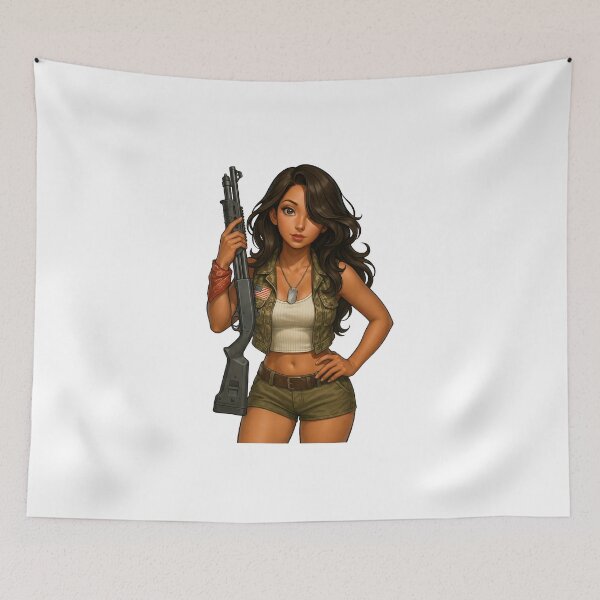 Item preview, Shotgun Girl – Beauty with Firepower designed and sold by RAWLIFEGRAPHIC.