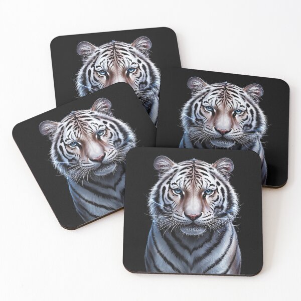 Item preview, White Tiger Blue Eyes Wild Cat Animal 1  designed and sold by FadeOfThrone.
