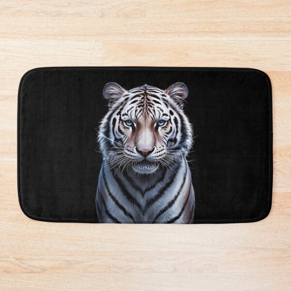 Item preview, White Tiger Blue Eyes Wild Cat Animal 1 designed and sold by FadeOfThrone.