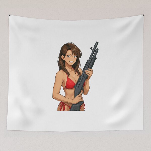 Item preview, Shotgun Girl – Beauty with Firepower designed and sold by RAWLIFEGRAPHIC.