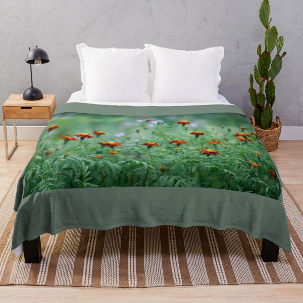 Item preview, Orange autumn flowers in the garden designed and sold by olena2552.