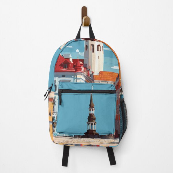 Item preview, Colorful buildings on city street designed and sold by anytka.