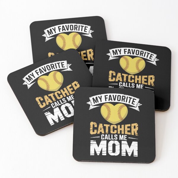 Artikelvorschau, Meine Lieblings-Catcherin nennt mich Mama – Softball-Catcherin-Mama entworfen und verkauft von MeowtivationP.