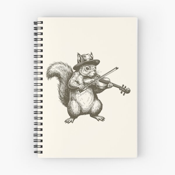 Item preview, Squirrel Playing Violin Vintage Music Lover  designed and sold by Y-Vibes.