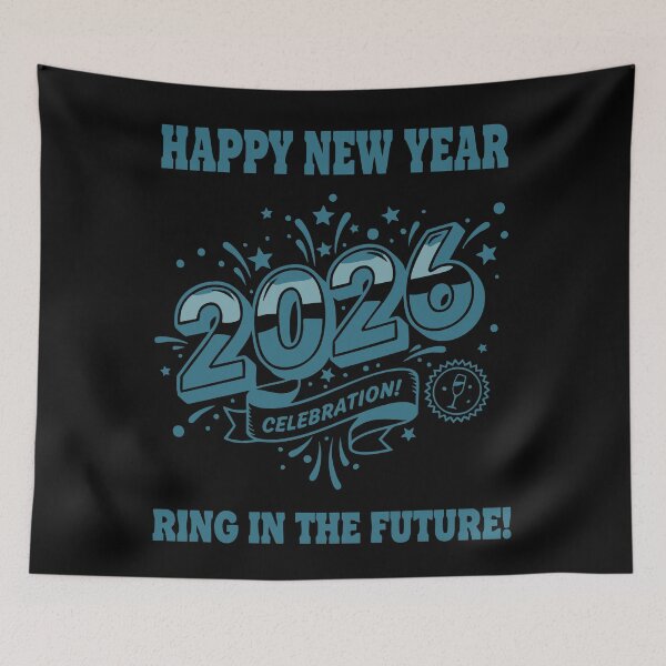 Item preview, Happy New Year 2026 Celebration Ring Future designed and sold by LuminOrb.