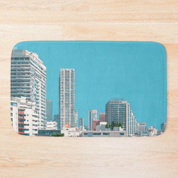 Item preview, City skyline under clear blue sky designed and sold by anytka.