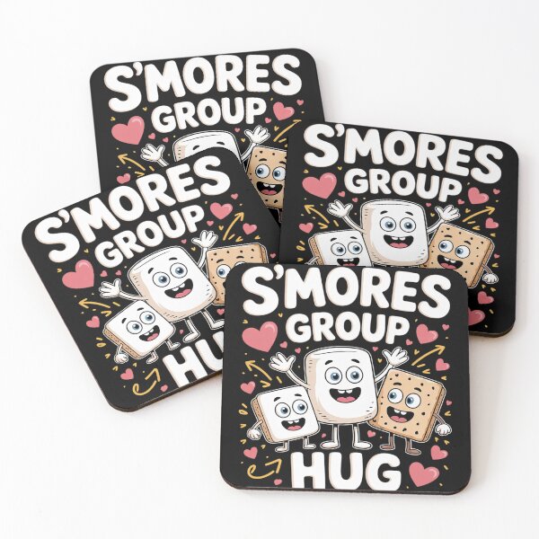 Item preview, S'Mores Group Hug - Funny Camping  designed and sold by NailMolisa.