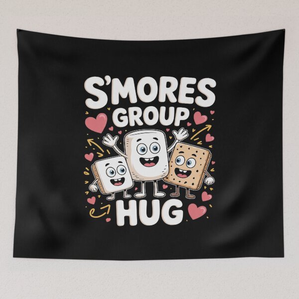 Item preview, S'Mores Group Hug - Funny Camping  designed and sold by NailMolisa.