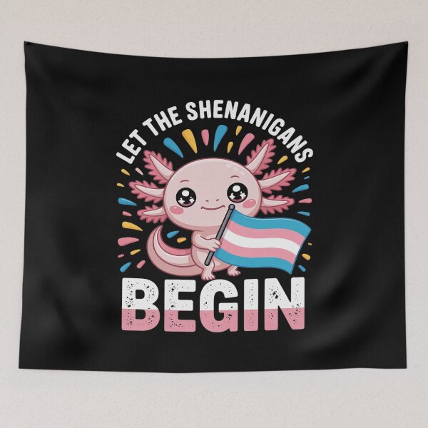 Item preview, Axolotl Transgender Flag Shenanigans Trans Transsexual Pride designed and sold by FadeOfThrone.