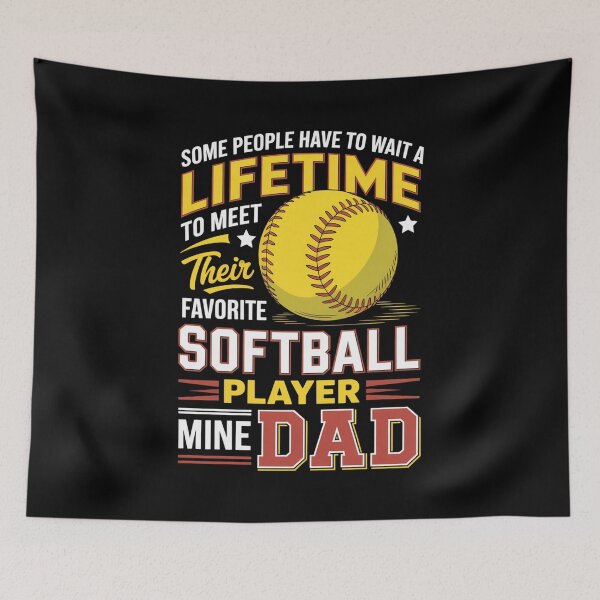 Item preview, My Favorite Softball Player Calls Me Dad designed and sold by MeowtivationP.