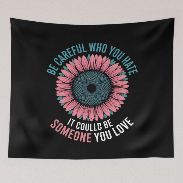 Item preview, Be Careful Who You Hate Transgender Pride Flag designed and sold by MarryIsMonth.