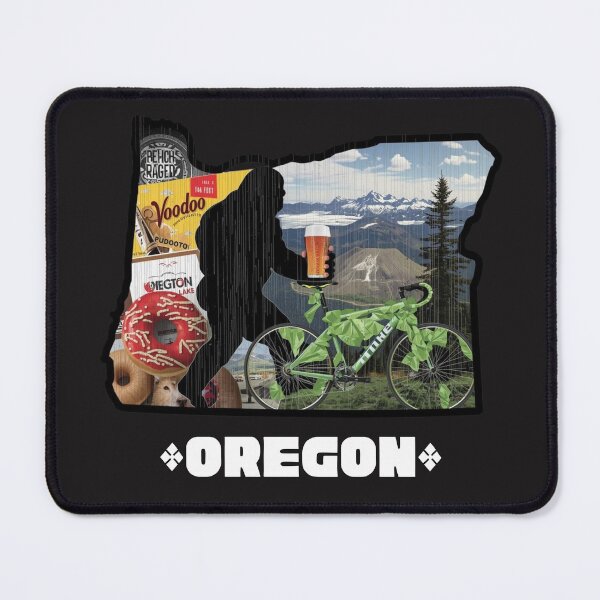 Item preview, Oregon State Pride Collage - Voodoo Doughnuts, Cycling & Mountains designed and sold by TitanRN.